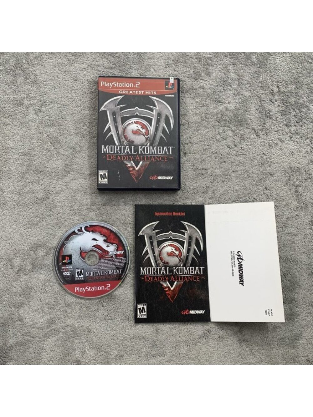 Mortal Kombat Deadly Alliance Sony Playstation 2 Tested CIB PS2 Reg Card